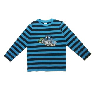 Blockstreifen Langarmshirt Traktor Egge