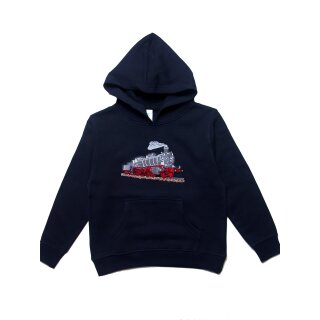 Kapuzenpullover Dampflok