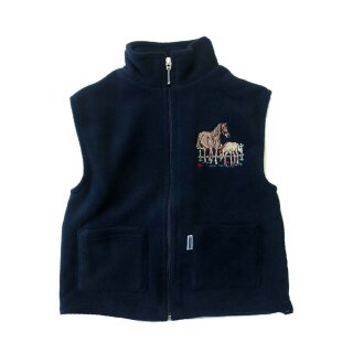Fleece Weste Stickerei Pferd Fohlen