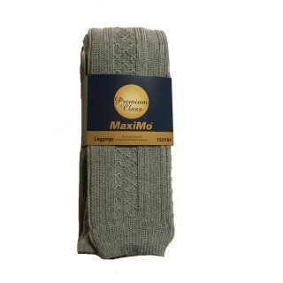 Maximo Grobstrick Leggings Wolle grau