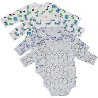 pippi® Baby Langarm Bodys 4 Stück