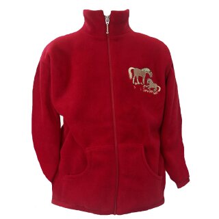 Fleece Jacke Stickerei Pferd Fohlen