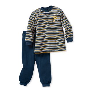 Schiesser Jungen Frottee Schlafanzug Road