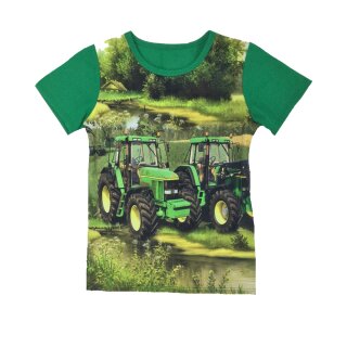 Traktor T-Shirt 2 grüne Trecker