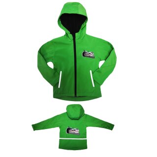 Softshelljacke Schnellzug grün